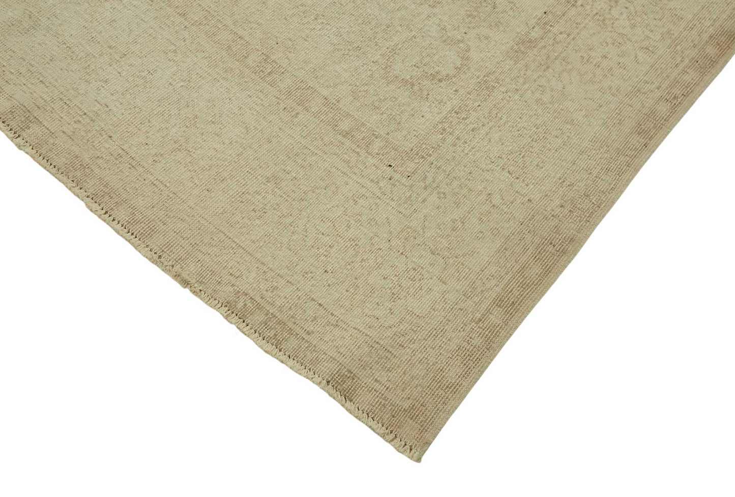 7x10 Beige Turkish Vintage Area Rug - 46512