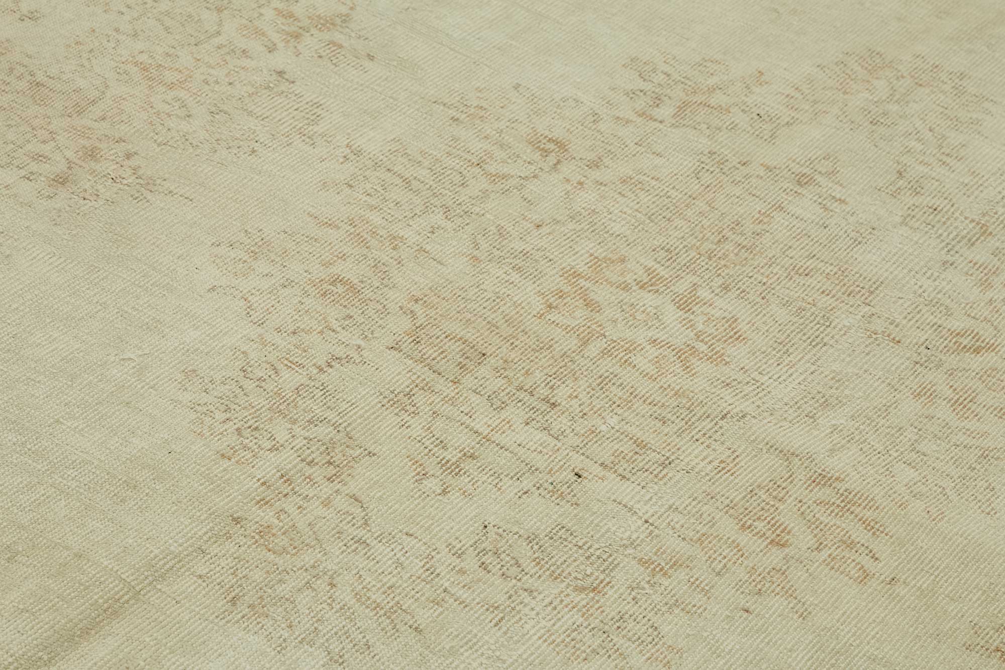 7x10 Beige Turkish Vintage Area Rug - 46512