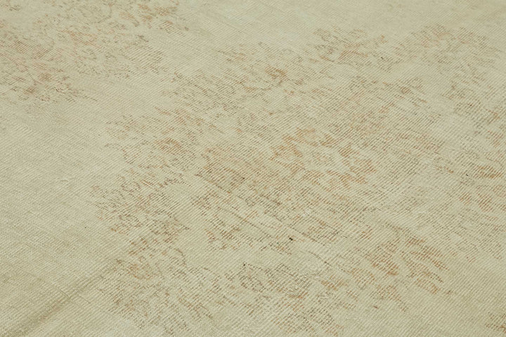 7x10 Beige Turkish Vintage Area Rug - 46512