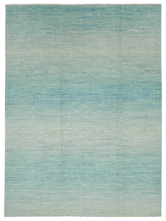 9x12 Blue Oushak Rug - 46551