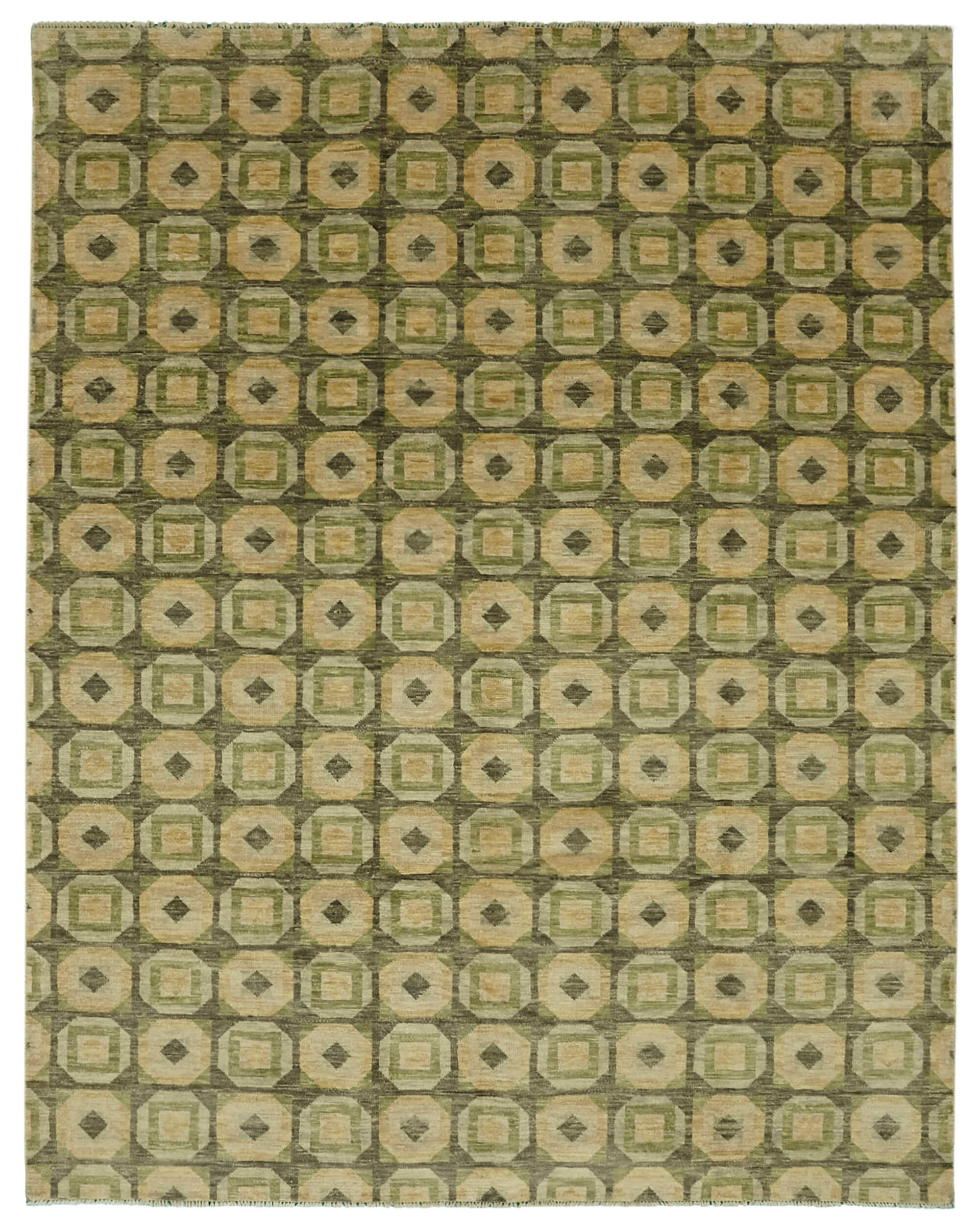9x11 Beige Oushak Rug - 46552