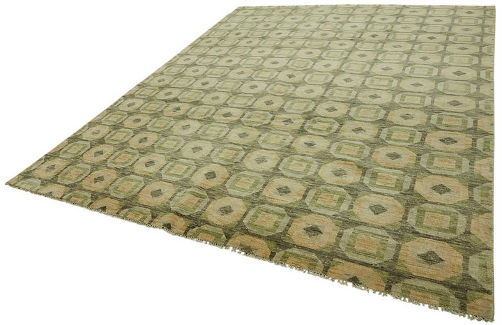 9x11 Beige Oushak Rug - 46552