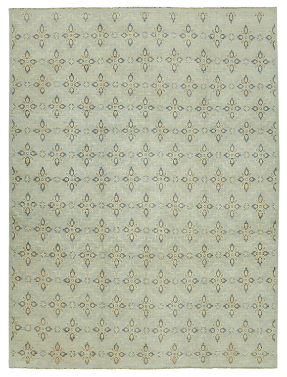 9x12 Blue Oushak Rug - 46568