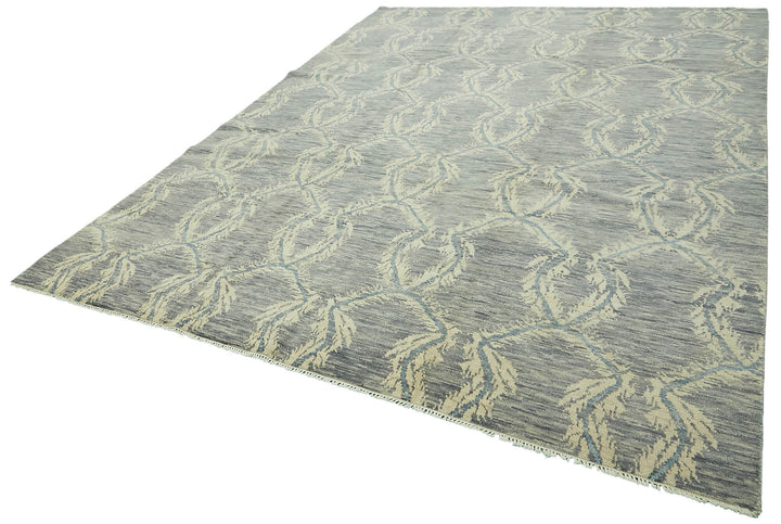 9x12 Blue Oushak Rug - 46596