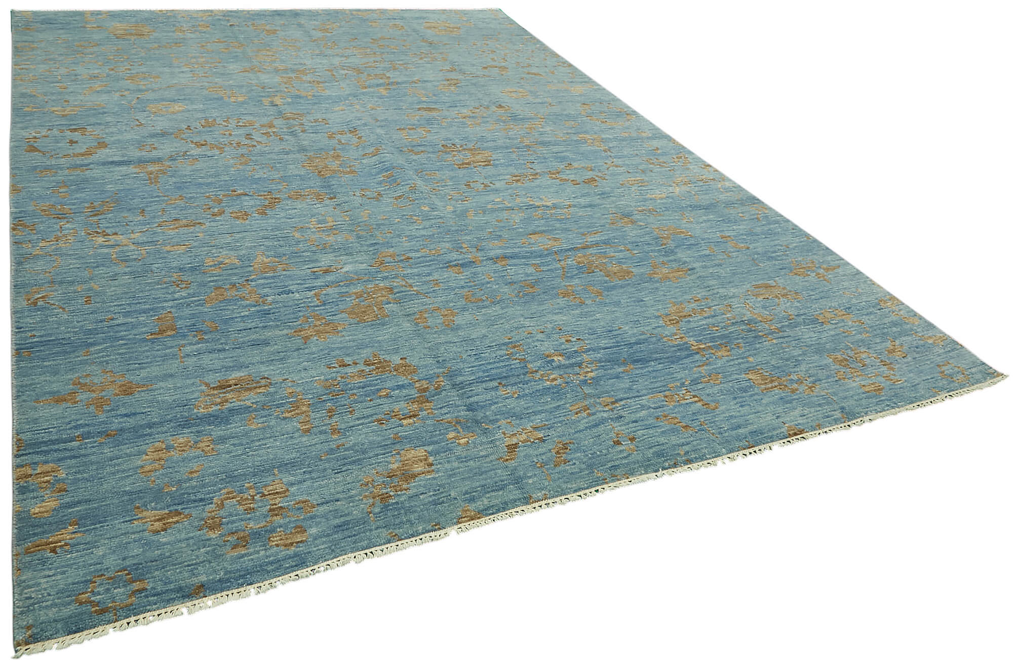 9x12 Blue Oushak Rug - 46602