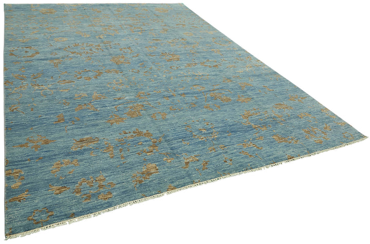 9x12 Blue Oushak Rug - 46602