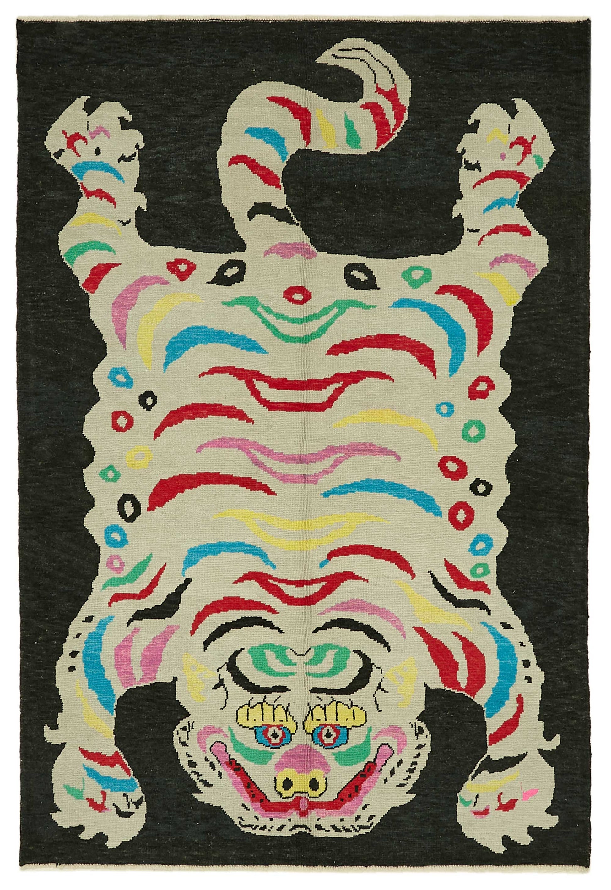 7x10 Hand-Knotted Tiger Oushak Rug - 46676