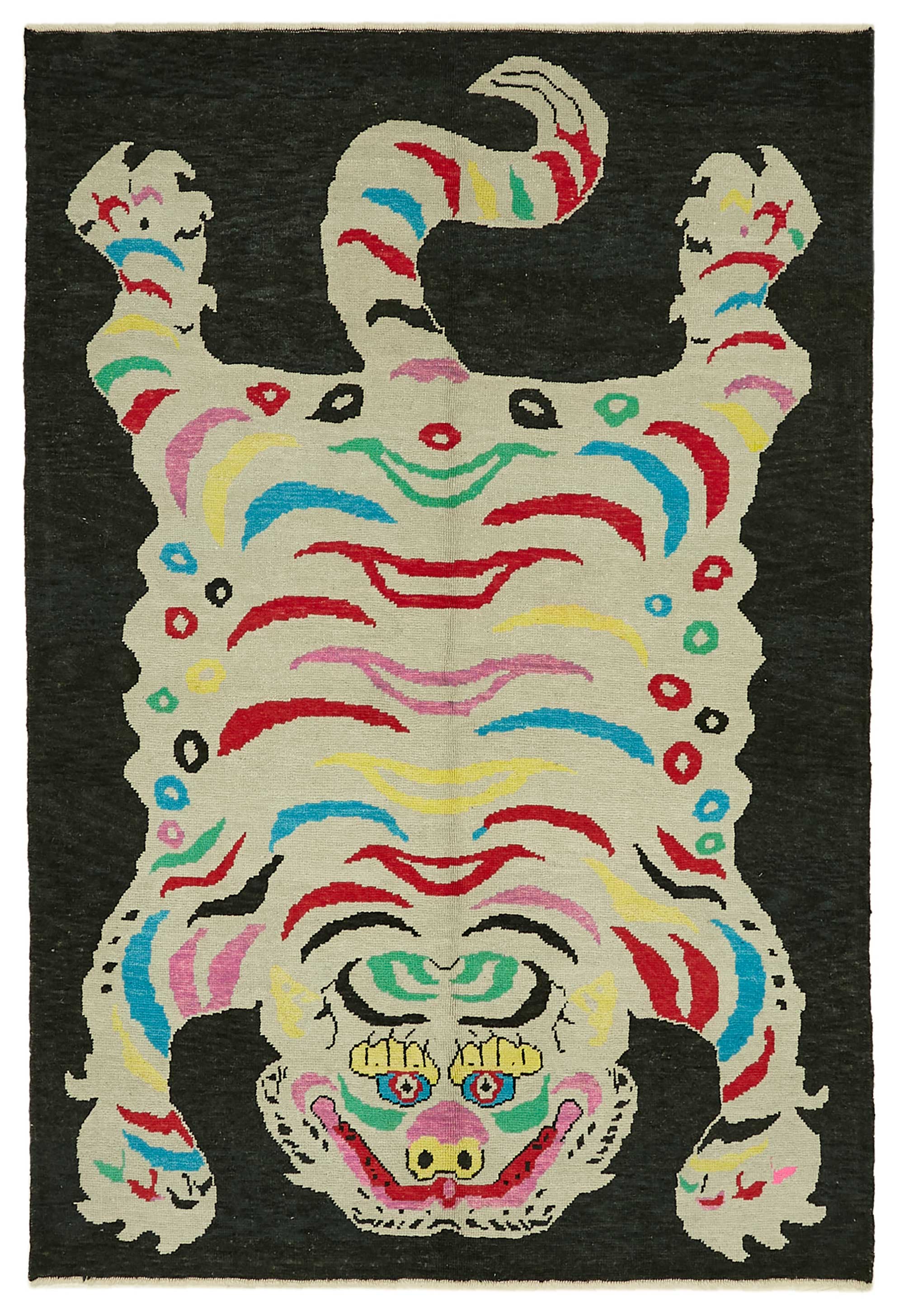 7x10 Hand-Knotted Tiger Oushak Rug - 46676