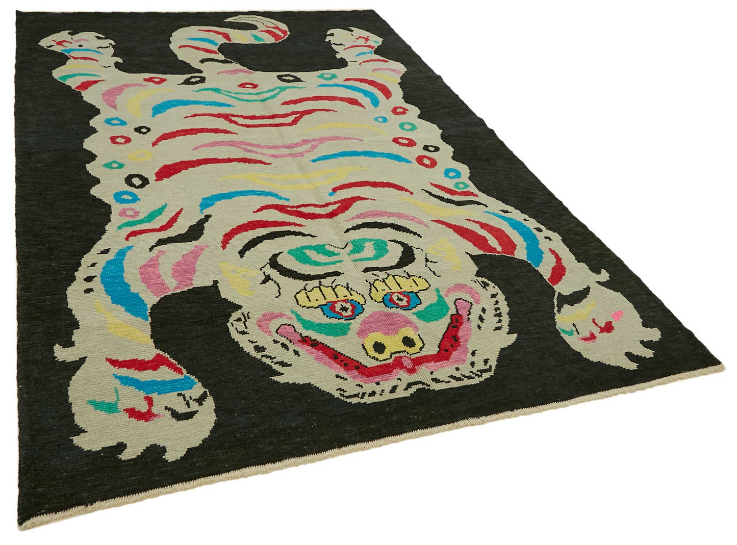 7x10 Hand-Knotted Tiger Oushak Rug - 46676