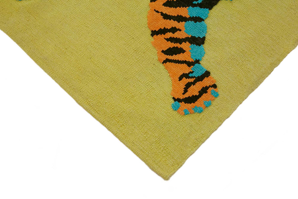 5x7 Hand-Knotted Tiger Oushak Rug - 46681