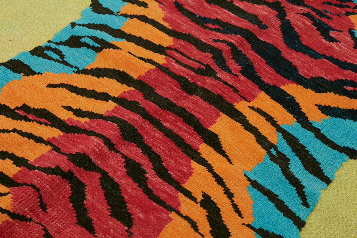 5x7 Hand-Knotted Tiger Oushak Rug - 46681