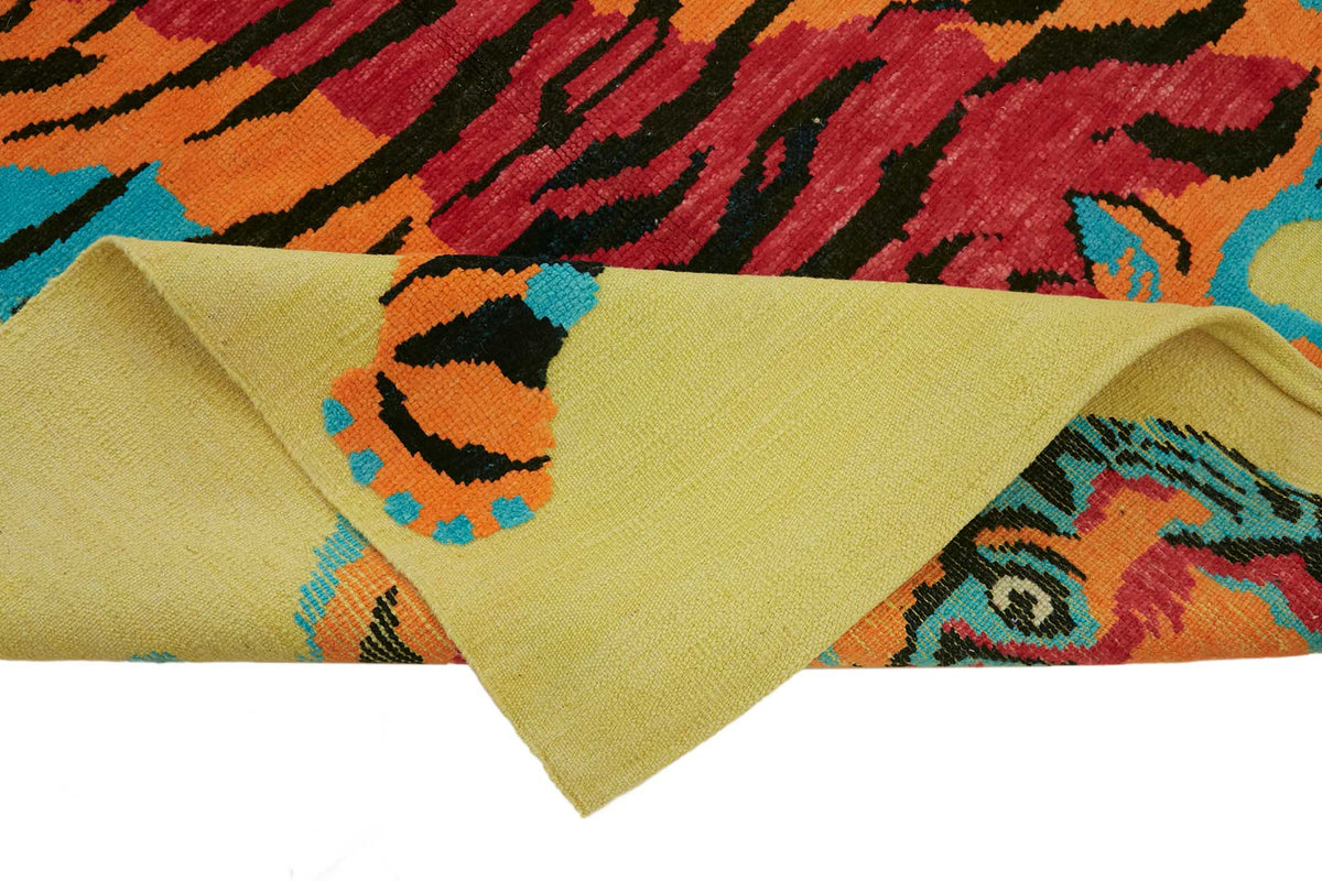 5x7 Hand-Knotted Tiger Oushak Rug - 46681