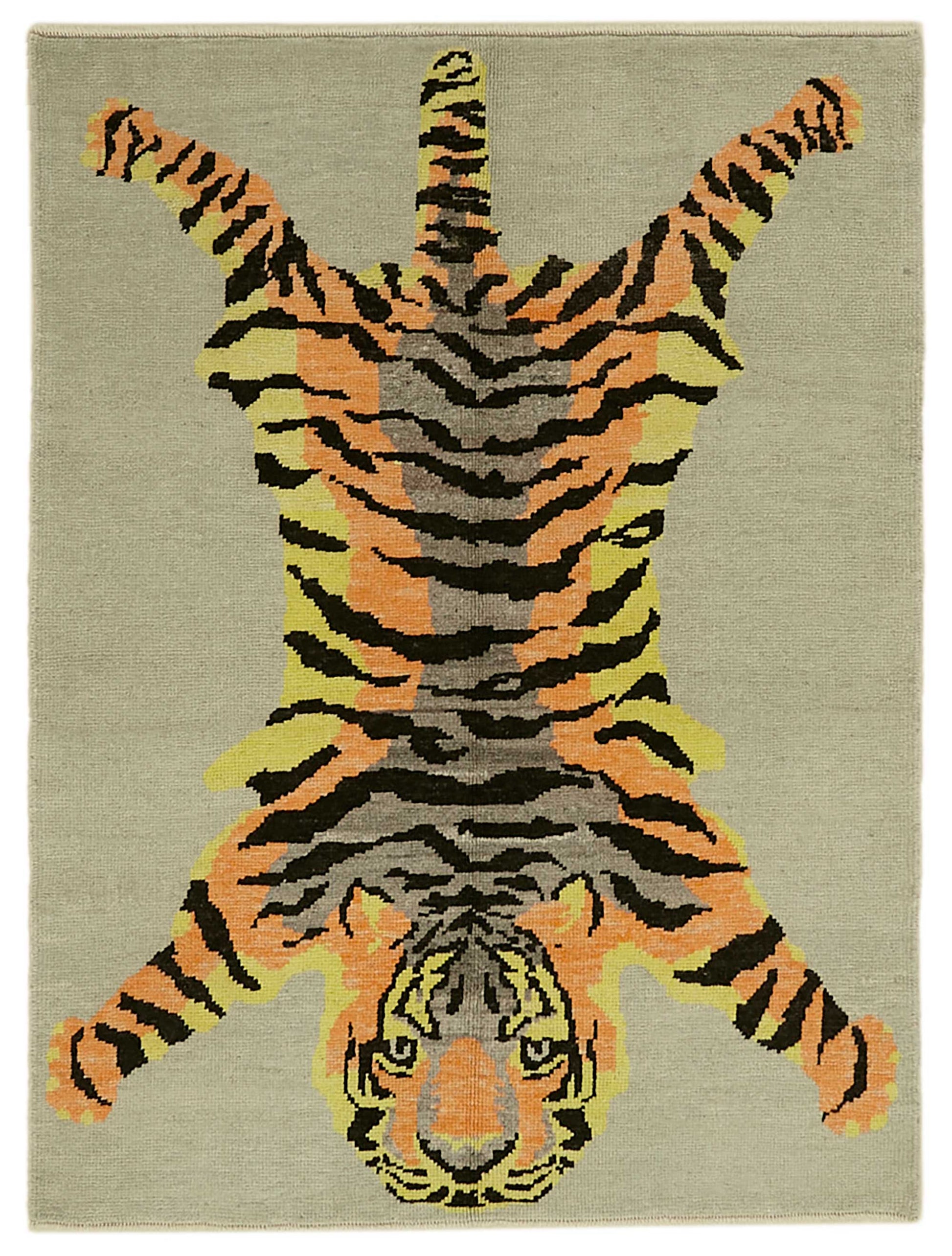 5x6 Hand-Knotted Tiger Oushak Rug - 46682