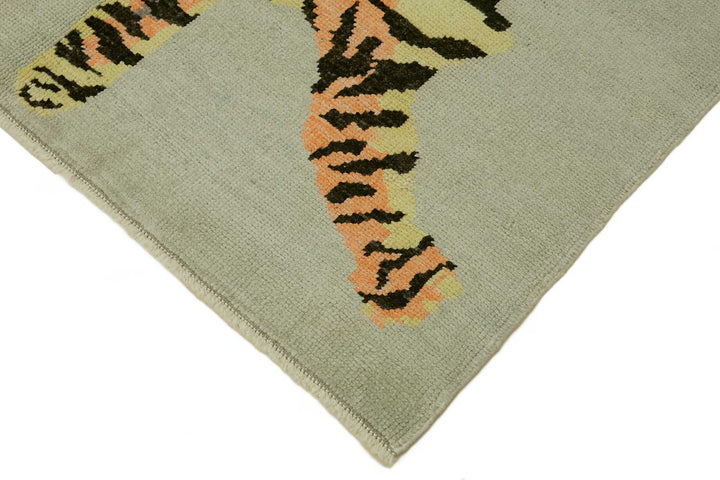 5x6 Hand-Knotted Tiger Oushak Rug - 46682