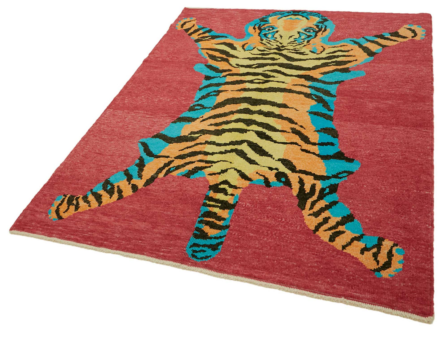 5x7 Hand-Knotted Tiger Oushak Rug - 46683