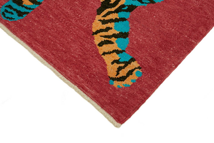 5x7 Hand-Knotted Tiger Oushak Rug - 46683