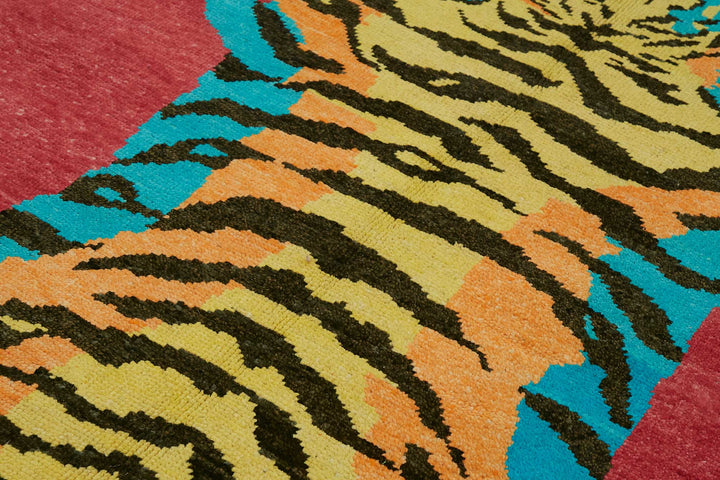 5x7 Hand-Knotted Tiger Oushak Rug - 46683