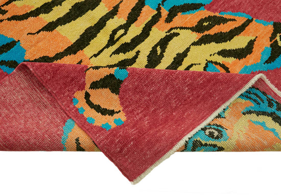 5x7 Hand-Knotted Tiger Oushak Rug - 46683