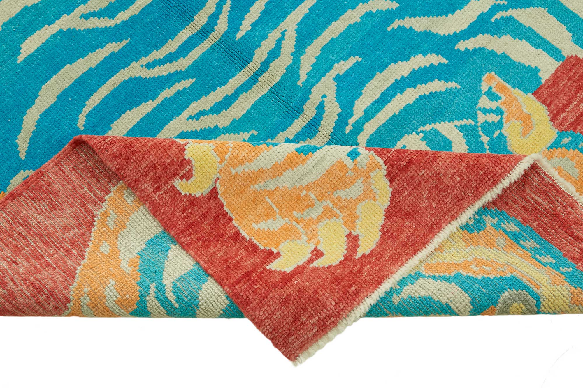 5x7 Hand-Knotted Tiger Oushak Rug - 46684