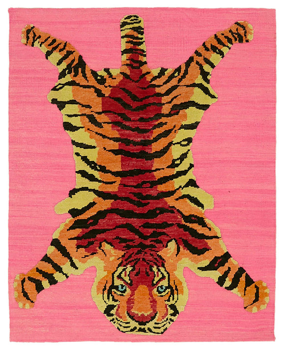 5x6 Hand-Knotted Tiger Oushak Rug - 46685