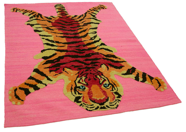 5x6 Hand-Knotted Tiger Oushak Rug - 46685