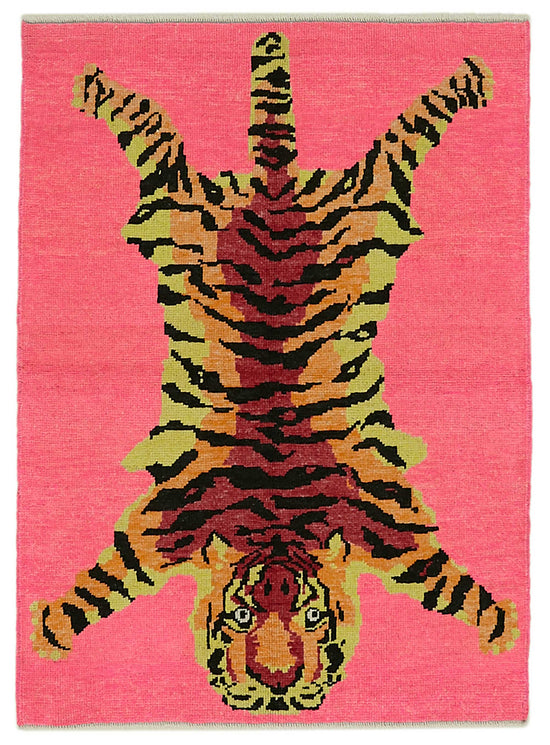 4x6 Hand-Knotted Tiger Oushak Rug - 46686