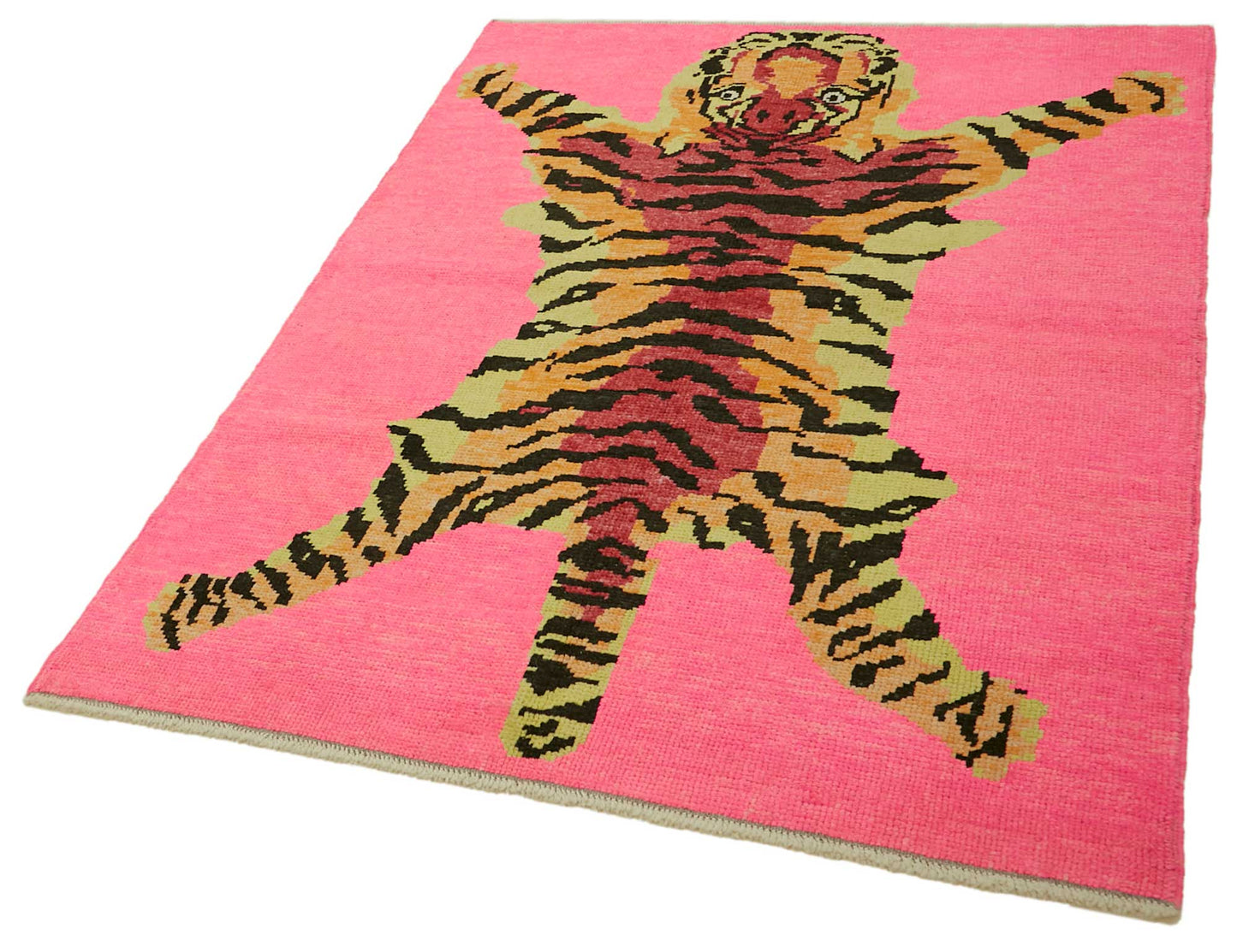 4x6 Hand-Knotted Tiger Oushak Rug - 46686
