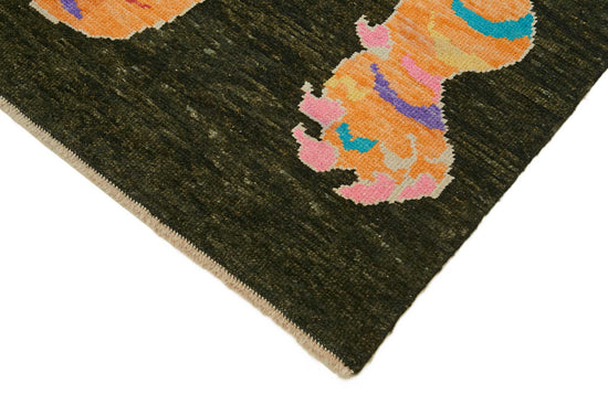 6x8 Hand-Knotted Tiger Oushak Rug - 46688