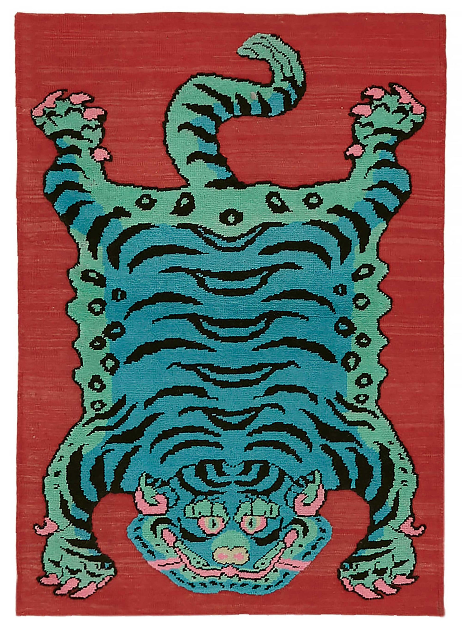 4x6 Hand-Knotted Tiger Oushak Rug - 46689