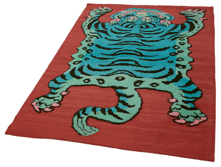 4x6 Hand-Knotted Tiger Oushak Rug - 46689
