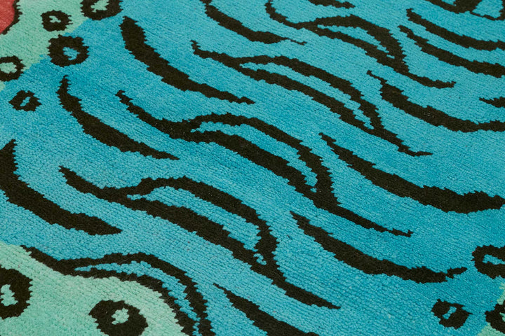 4x6 Hand-Knotted Tiger Oushak Rug - 46689