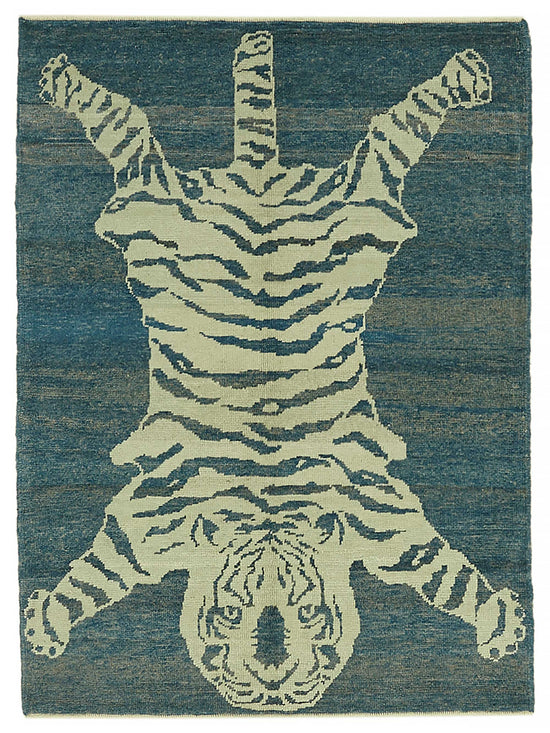 5x6 Hand-Knotted Tiger Oushak Rug - 46691