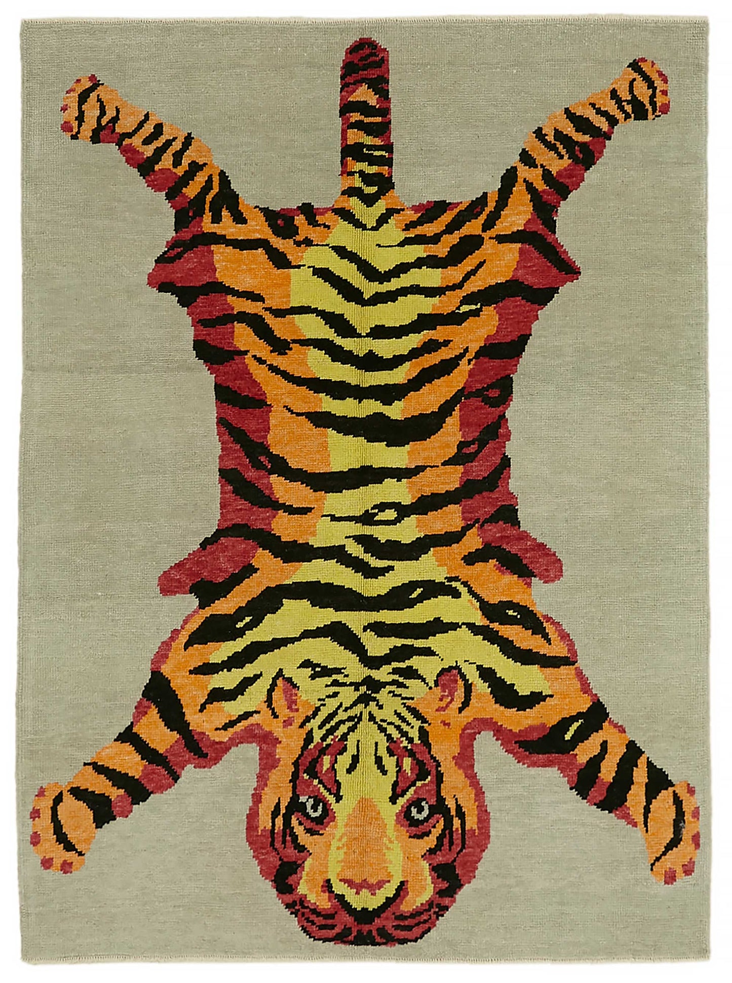 5x8 Hand-Knotted Tiger Oushak Rug - 46692