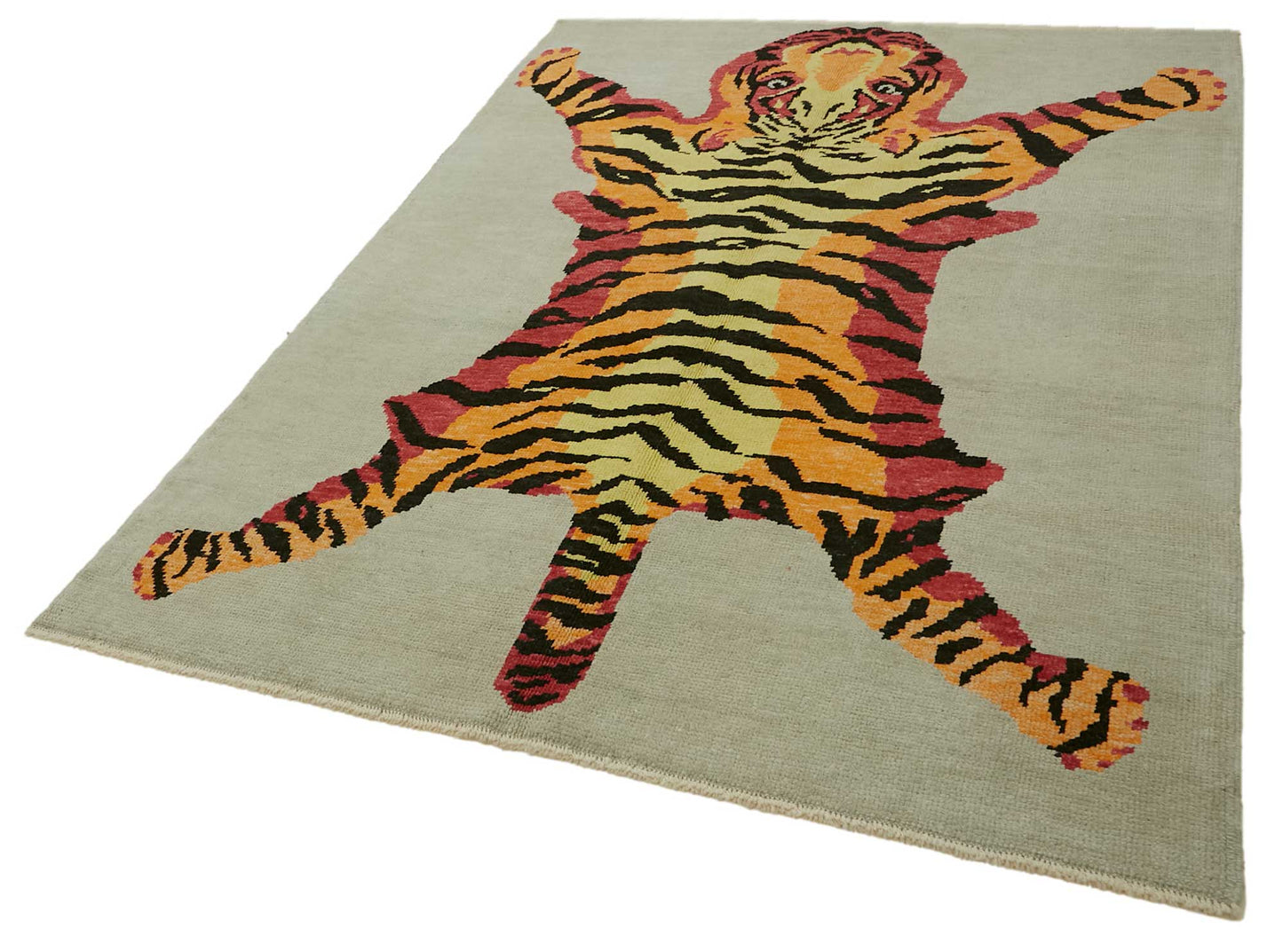 5x8 Hand-Knotted Tiger Oushak Rug - 46692