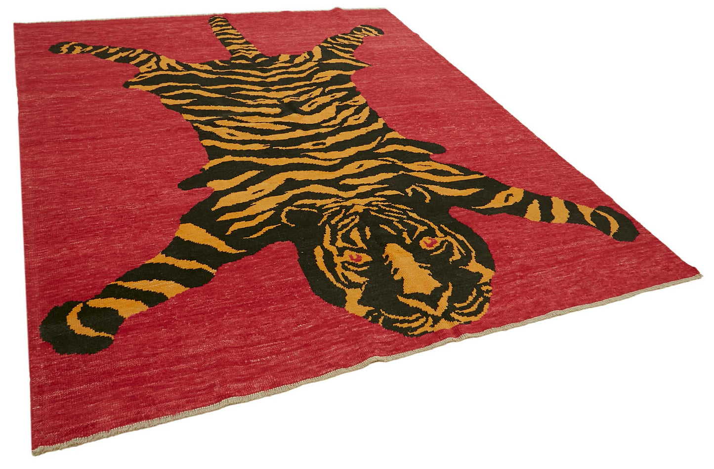 8x10 Hand-Knotted Tiger Oushak Rug - 46693