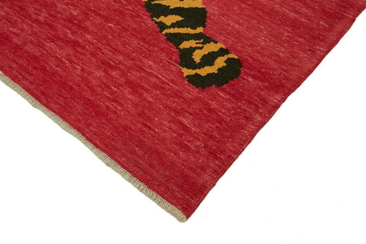 8x10 Hand-Knotted Tiger Oushak Rug - 46693