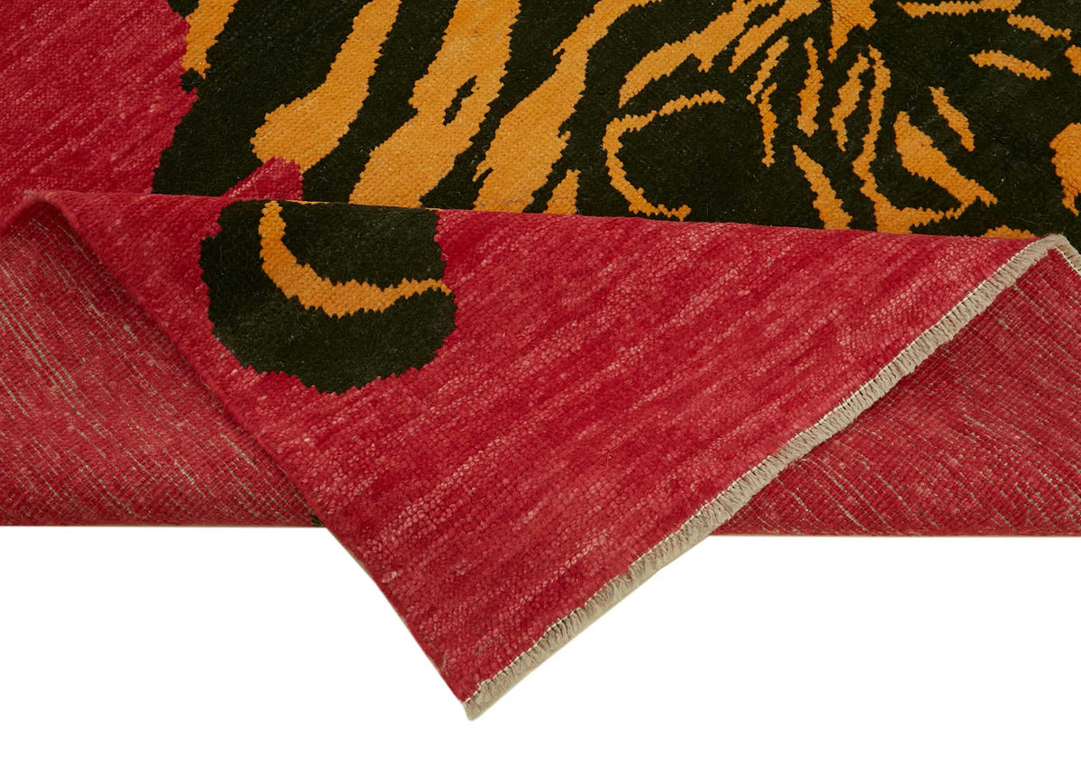8x10 Hand-Knotted Tiger Oushak Rug - 46693