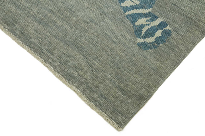 7x10 Hand-Knotted Tiger Oushak Rug - 46694