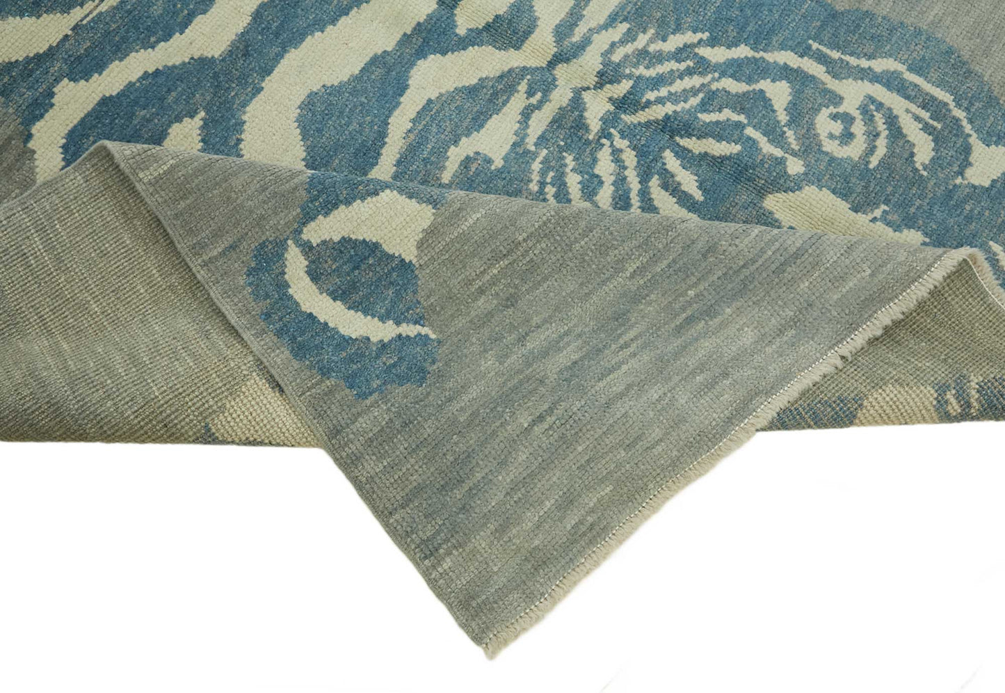 7x10 Hand-Knotted Tiger Oushak Rug - 46694