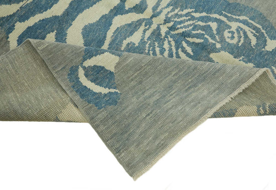 7x10 Hand-Knotted Tiger Oushak Rug - 46694