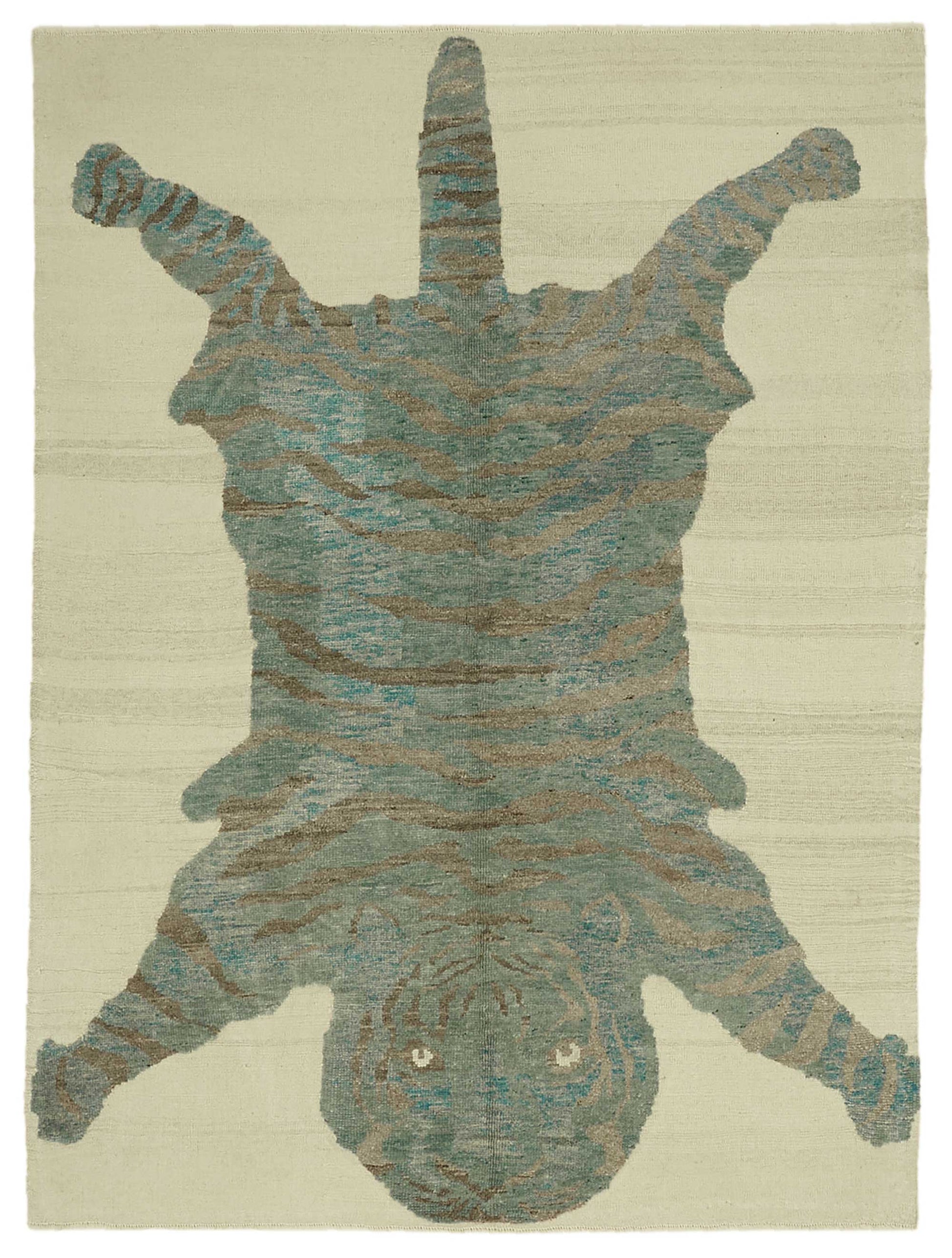 7x9 Hand-Knotted Tiger Oushak Rug - 46698