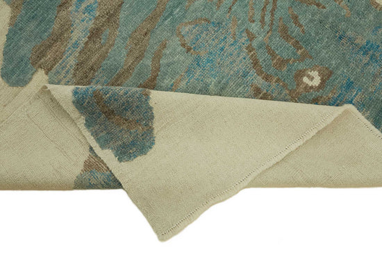 7x9 Hand-Knotted Tiger Oushak Rug - 46698