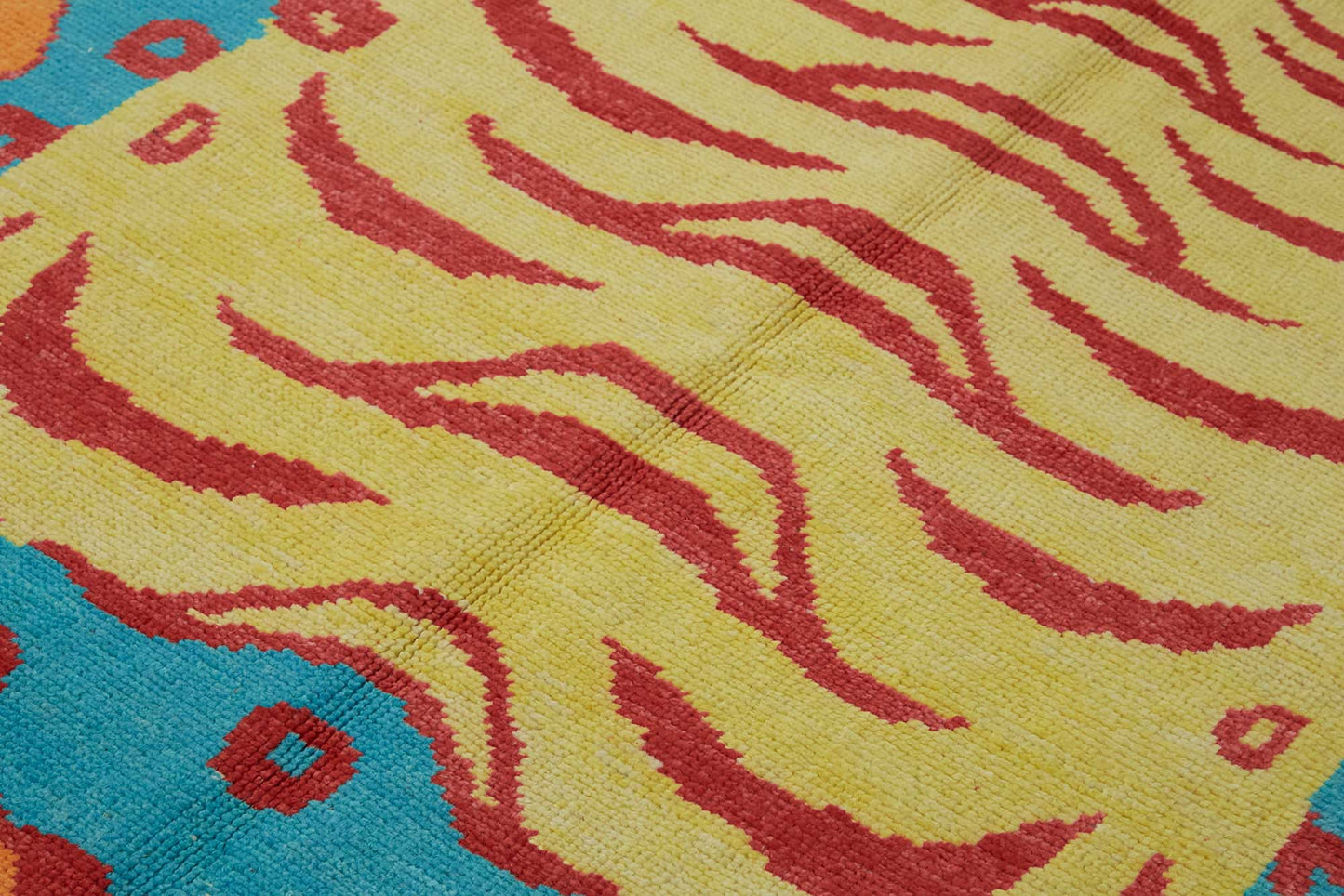 5x8 Hand-Knotted Tiger Oushak Rug - 46699