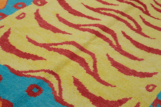 5x8 Hand-Knotted Tiger Oushak Rug - 46699