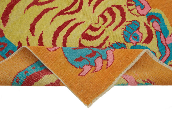 5x8 Hand-Knotted Tiger Oushak Rug - 46699