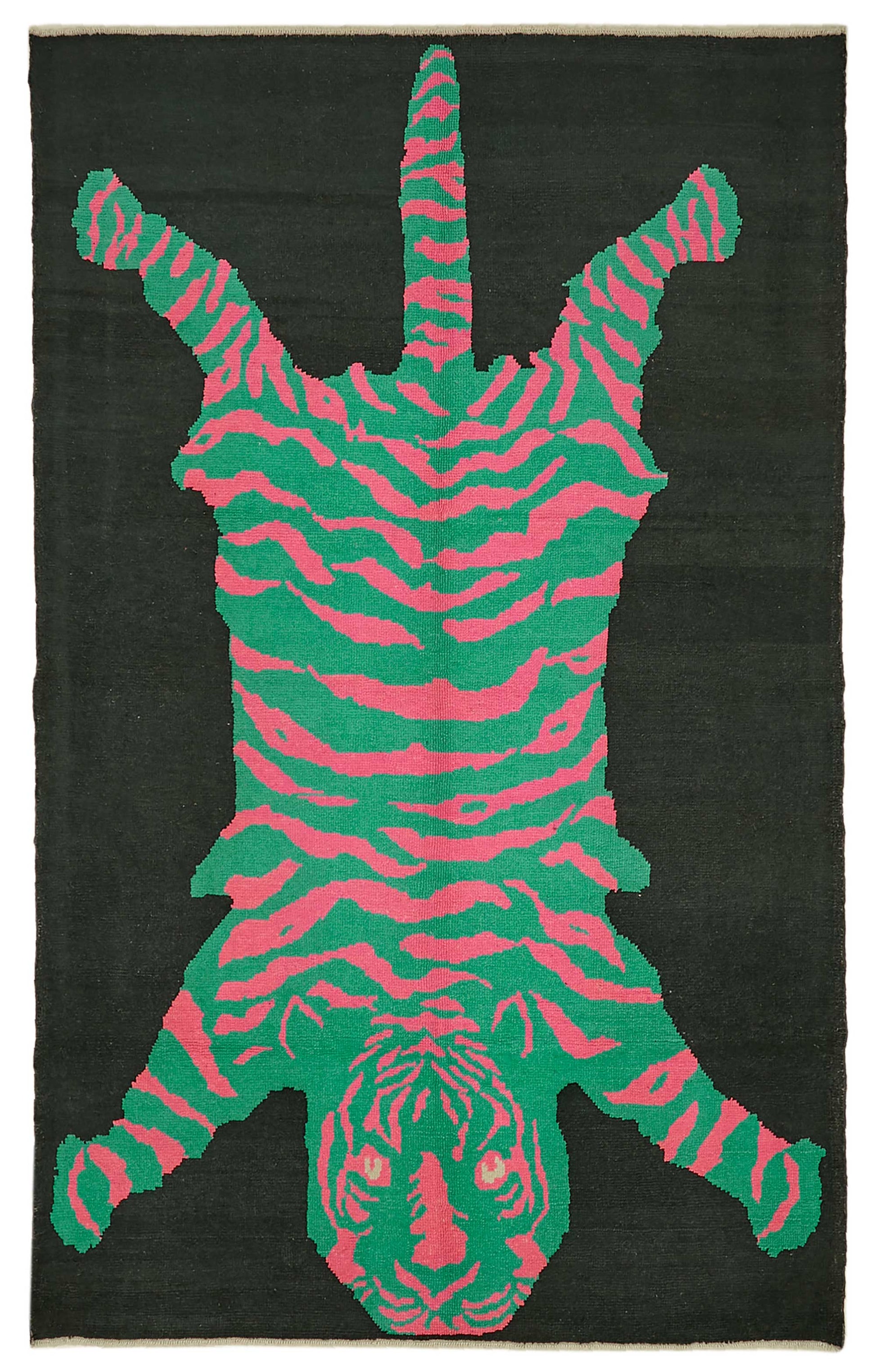 7x11 Hand-Knotted Tiger Oushak Rug - 46700