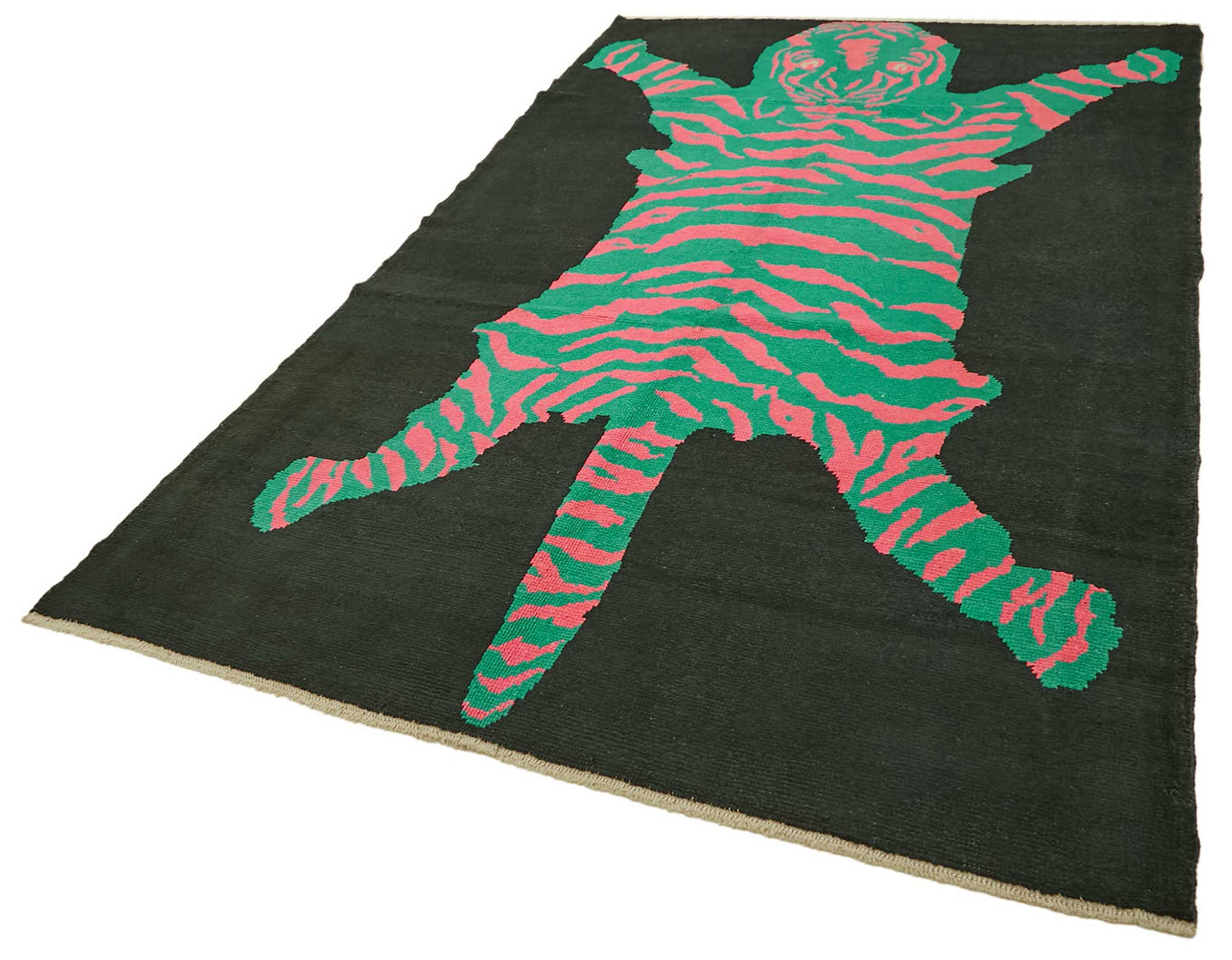 7x11 Hand-Knotted Tiger Oushak Rug - 46700