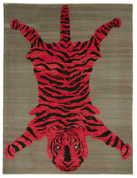 9x12 Hand-Knotted Tiger Oushak Rug - 46701