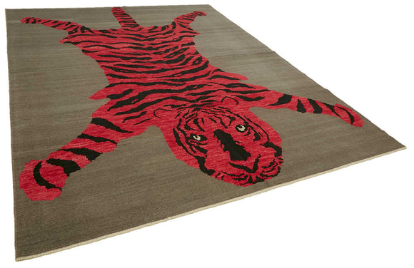9x12 Hand-Knotted Tiger Oushak Rug - 46701