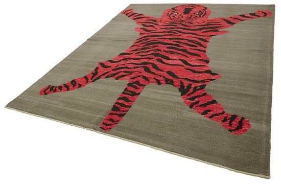 9x12 Hand-Knotted Tiger Oushak Rug - 46701